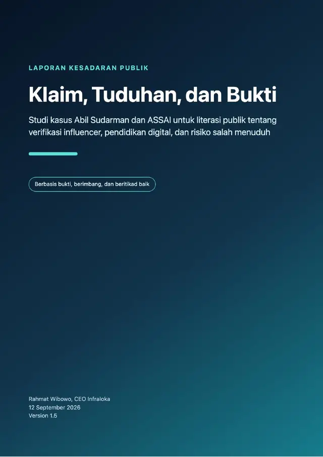 Sampul Klaim, Tuduhan, dan Bukti